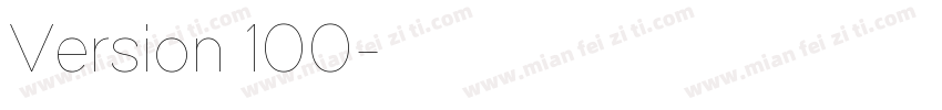 Version 100字体转换